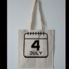 Budget Calico Tote Bag Thumbnail