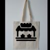 Budget Calico Tote Bag Thumbnail