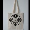 Budget Calico Tote Bag Thumbnail
