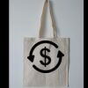 Budget Calico Tote Bag Thumbnail