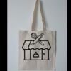 Budget Calico Tote Bag Thumbnail